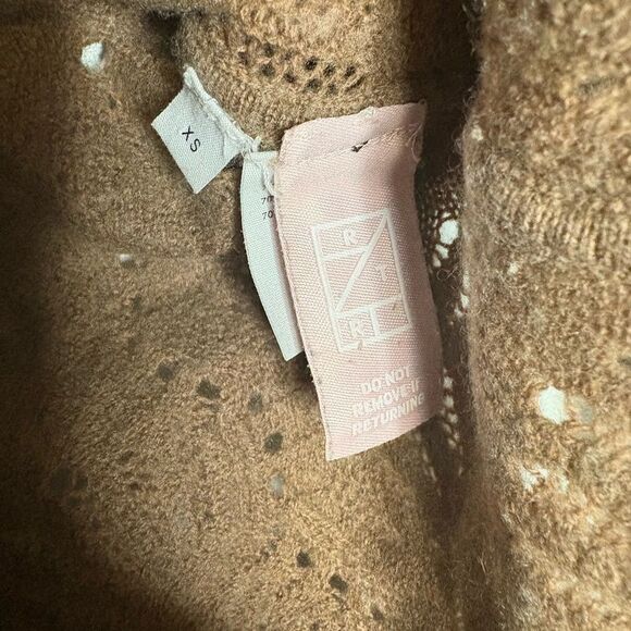 NAADAM Cashmere Blend Pointelle Button Up Sweater - Picture 7 of 7